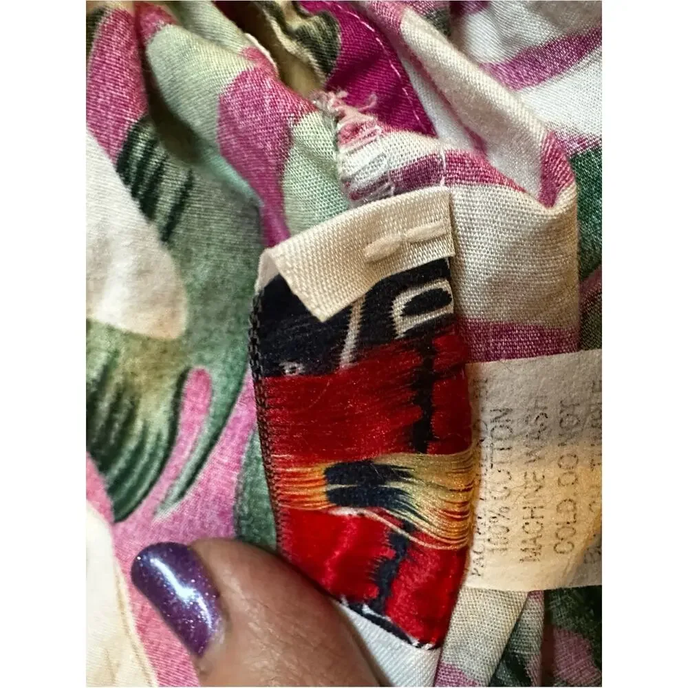 Pacific Legend made in Hawaii Tropical Fuchsia Floral Sundress